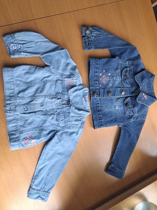 Kurteczka i koszula jeans dla dziewczynki 1-2latka