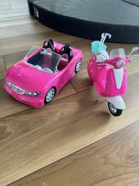 Barbie cabriolet i skuter