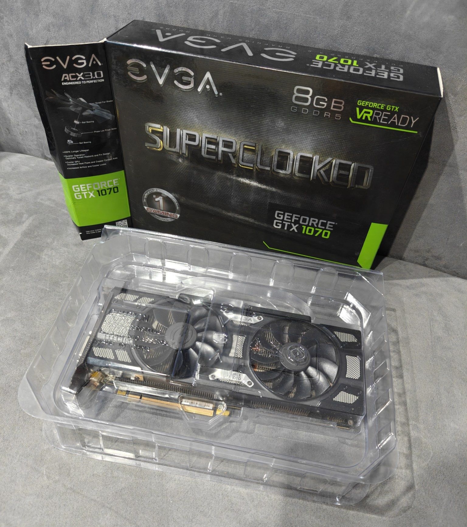 GeForce GTX 1070 8GB GDDR5 DX12 EVGA SuperClocked BOX