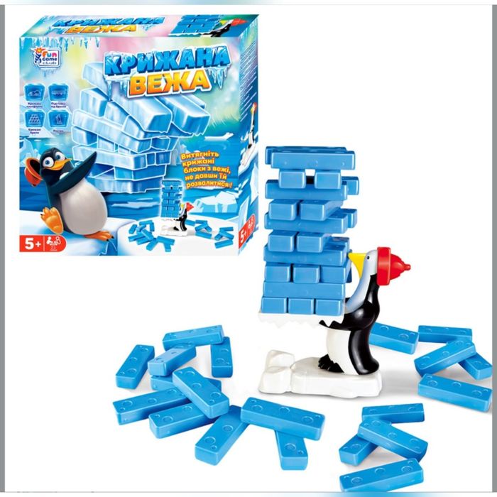 Настільна гра крижана вежа джанга дженга, квіткові викрутаси звуки мел