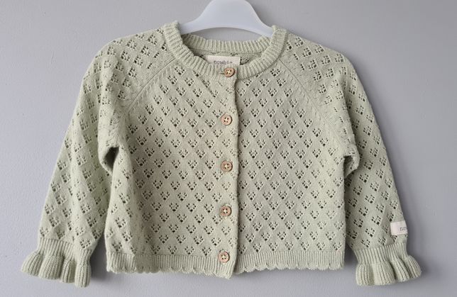Sweterek newbie dla dziewczynki falbanki 68