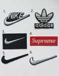 Naszywki, naprasowywanki Nike, Adidas, Supreme.