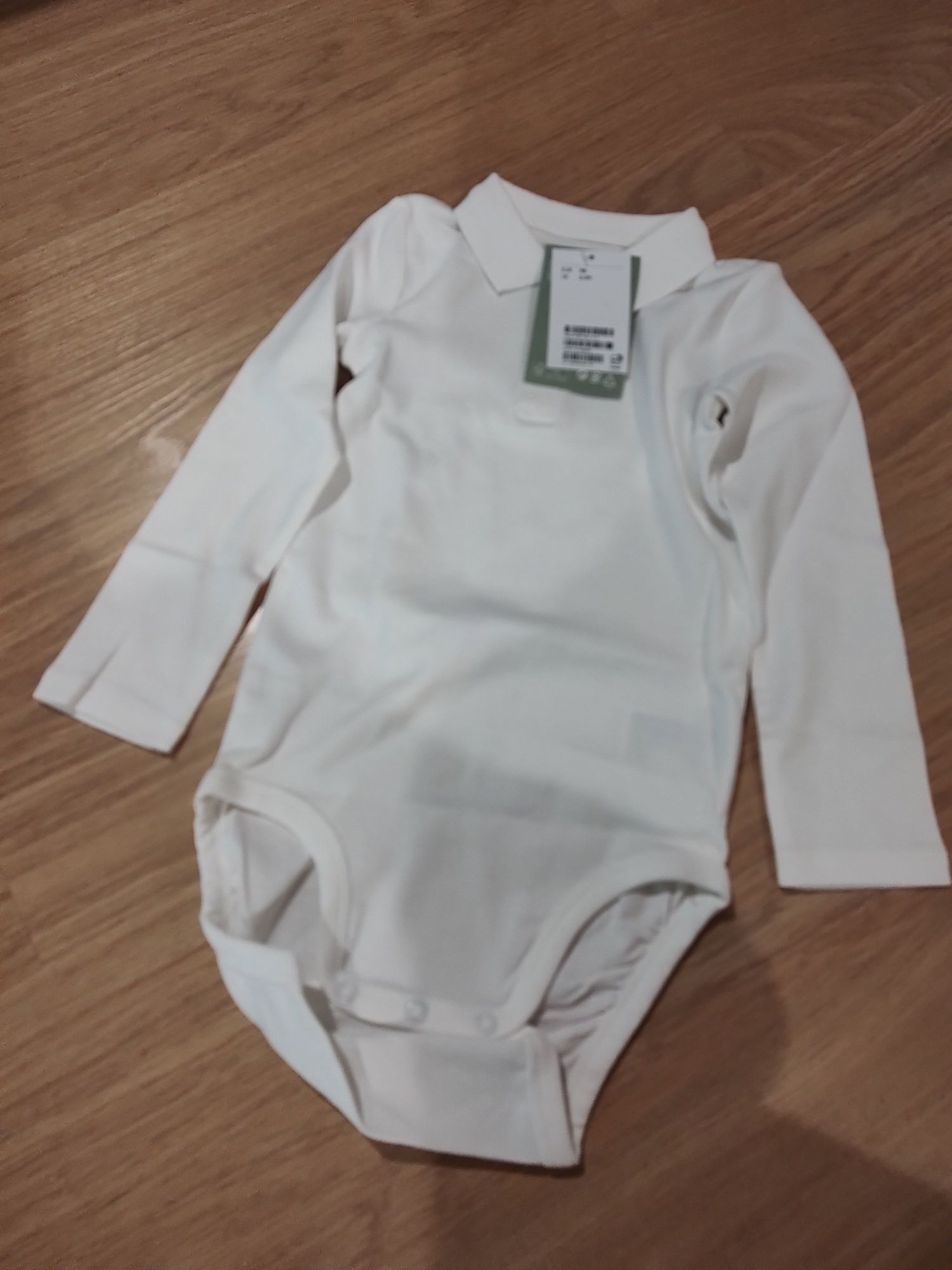 Body bawełniane z kołnierzykiem r. 98