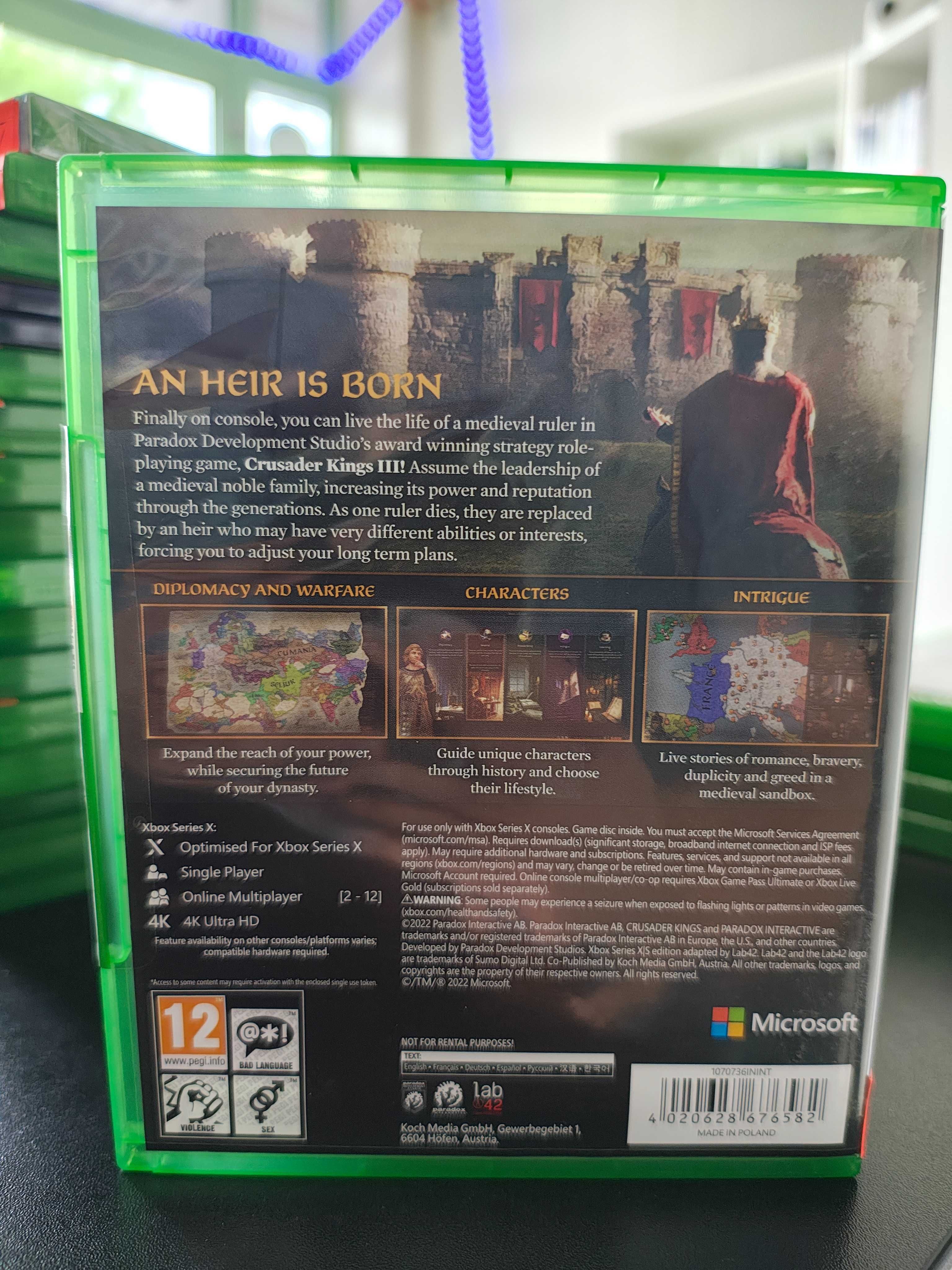 Crusader Kings III XSX Wysyłka Wymiana Sklep Mokotów