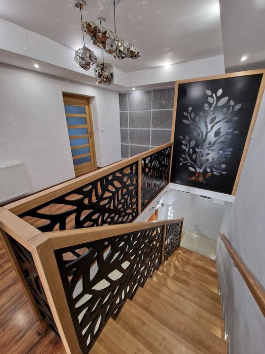 Nowoczesna balustrada ażurowa, bezpieczna, indywidualne dopasowanie