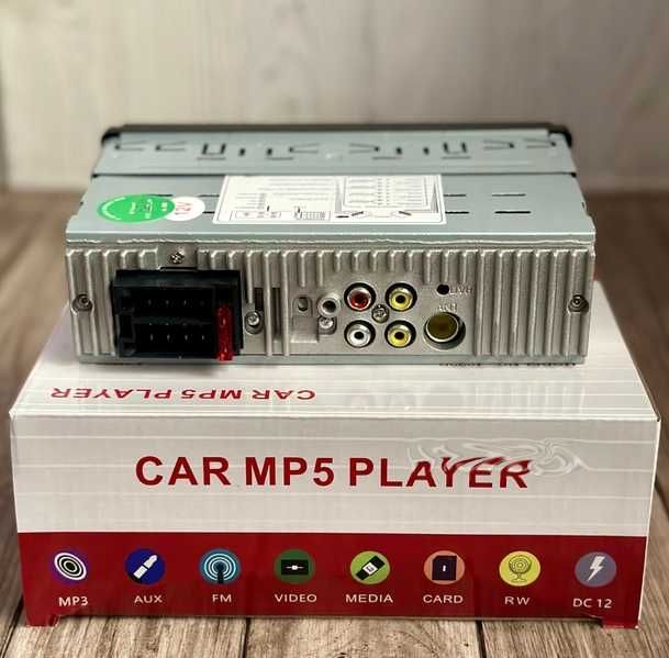 Автомагнитола с дисплеем bluetooth usb aux sd стандартный размер 1 din