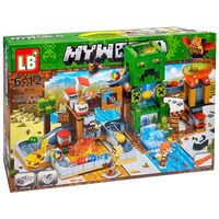 Lego MINECRAFT, Лего Майнкрафт Шахта Крипера, 451 деталь, Свет. блоки