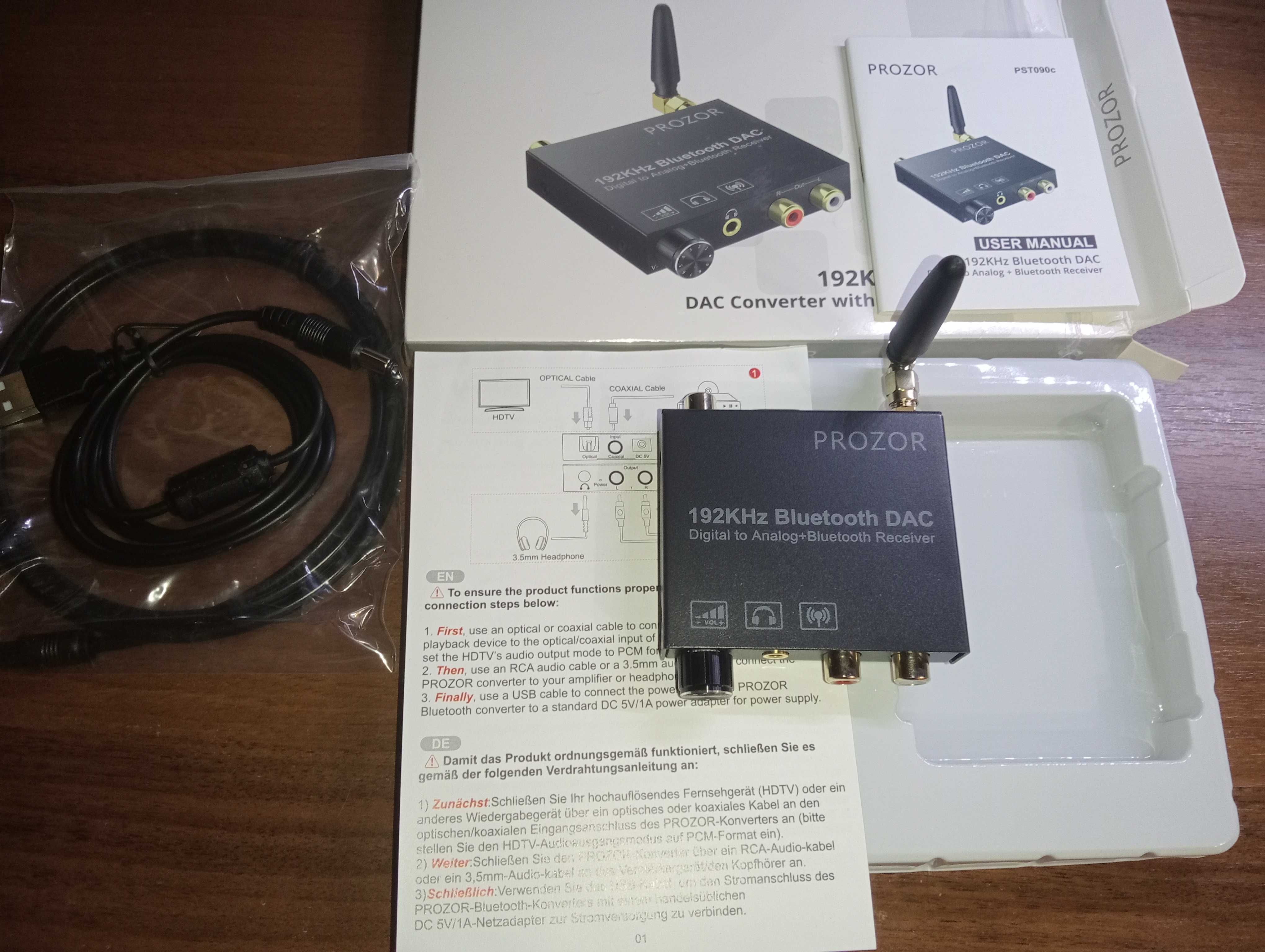 PROZOR PST106c 192 кГц  +Bluetooth 5.0