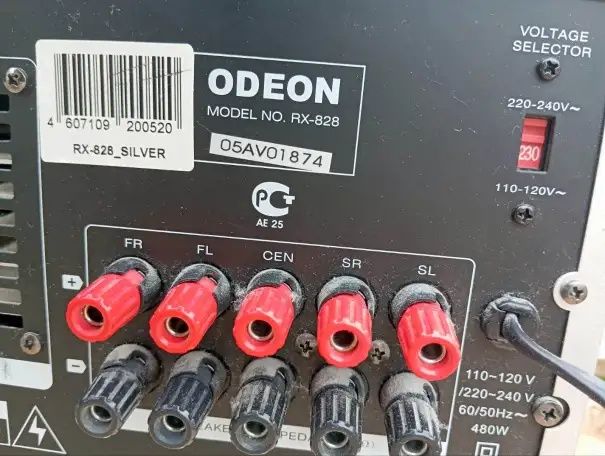 Av ресивер  ODEON модель RX-828 .