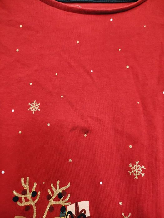 Sweterek czerwony nowy dla dziewczynki 110/116