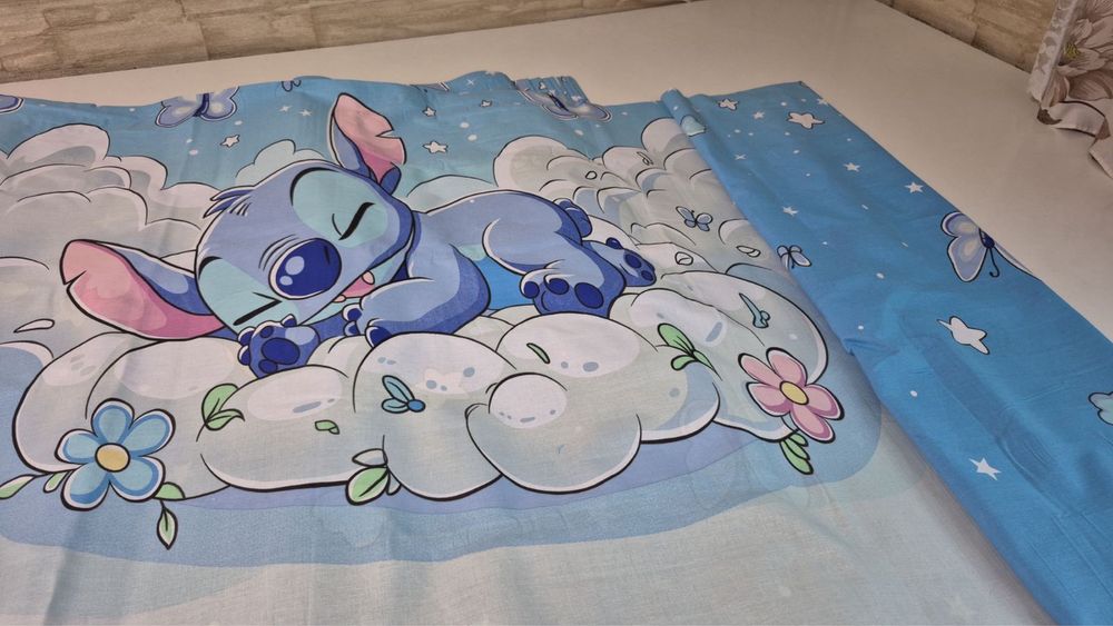 Постіль бязь дитяча пошив стіч герої хлопок стич простинь на гумці