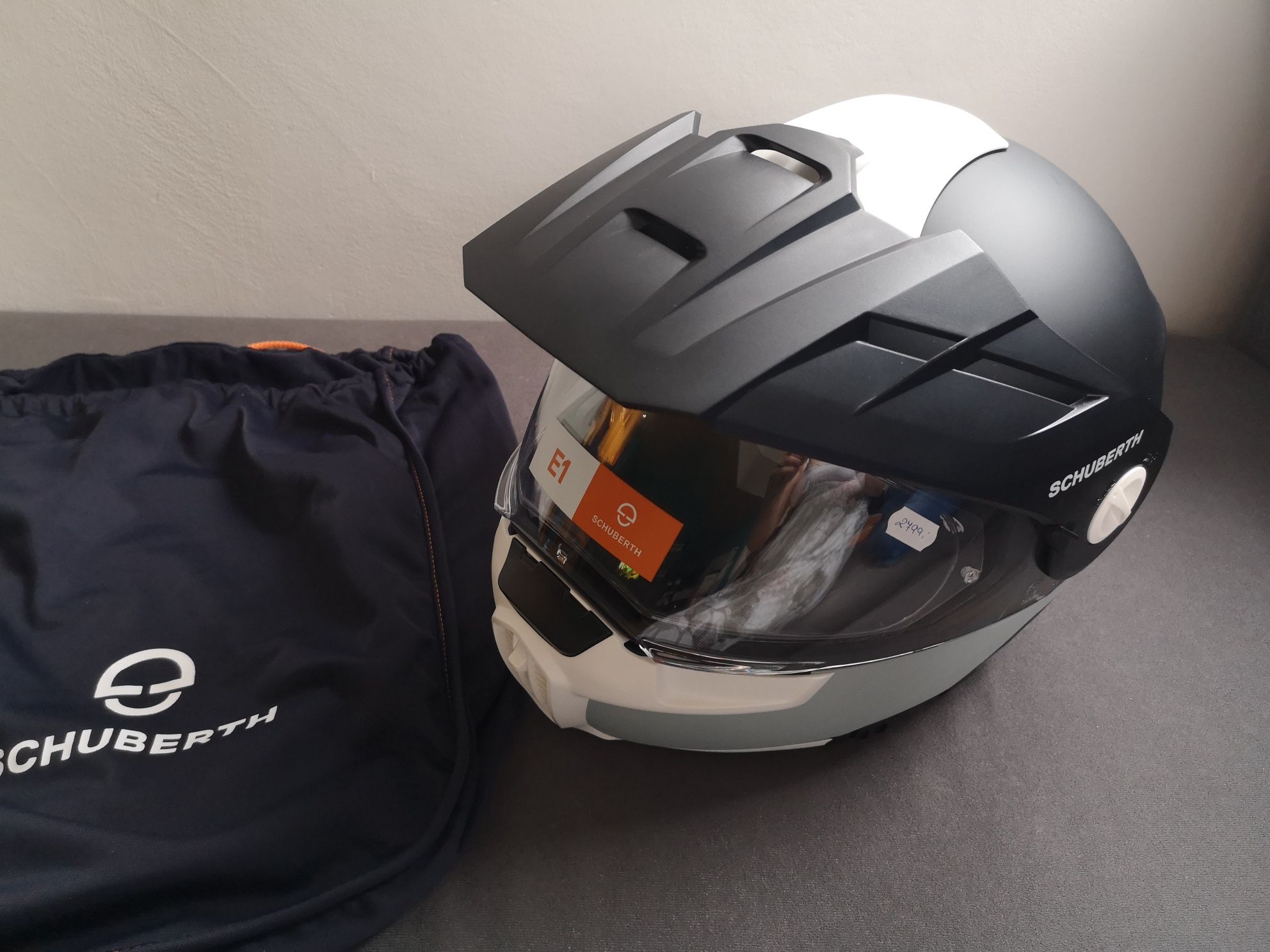 Kask Schuberth E1 XS carbon szczękowy NOWY