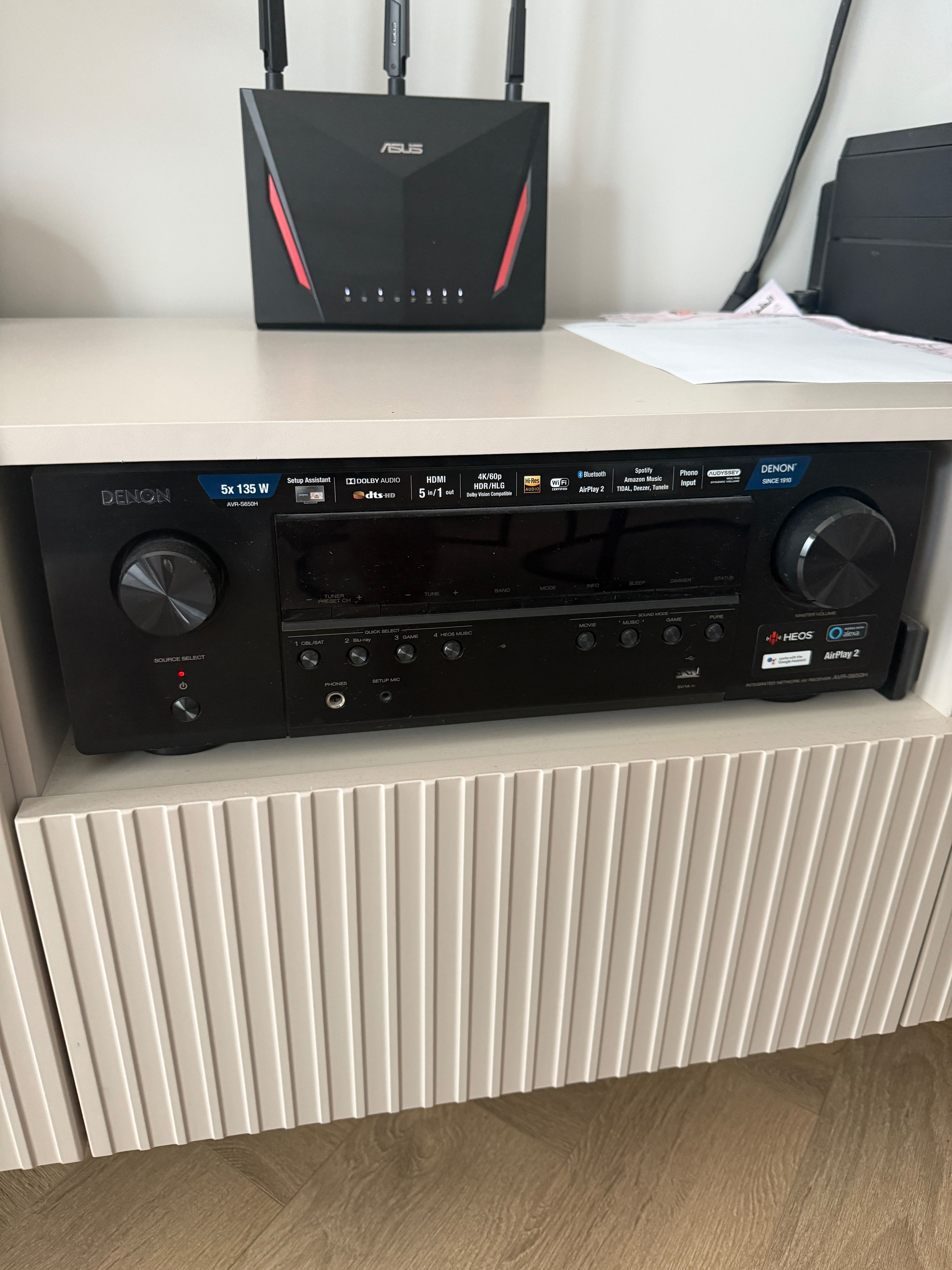 Amplituner Denon AVR-S650H 5.2 czarny jak ze sklepu !