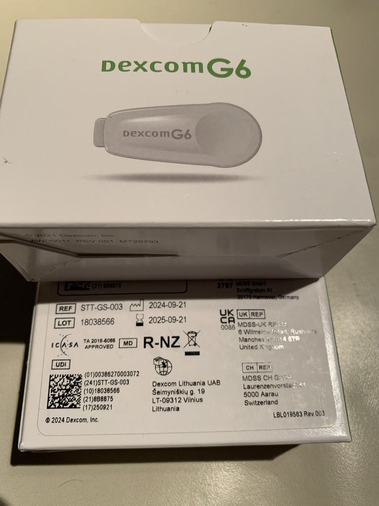 DexCom G-6. Transmitter- NOWY. Ważny 2025-09. Trójmiasto