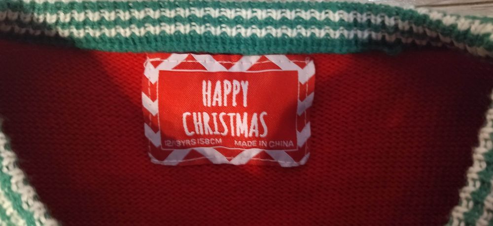 Sweter dla dziecka świąteczny 158 r