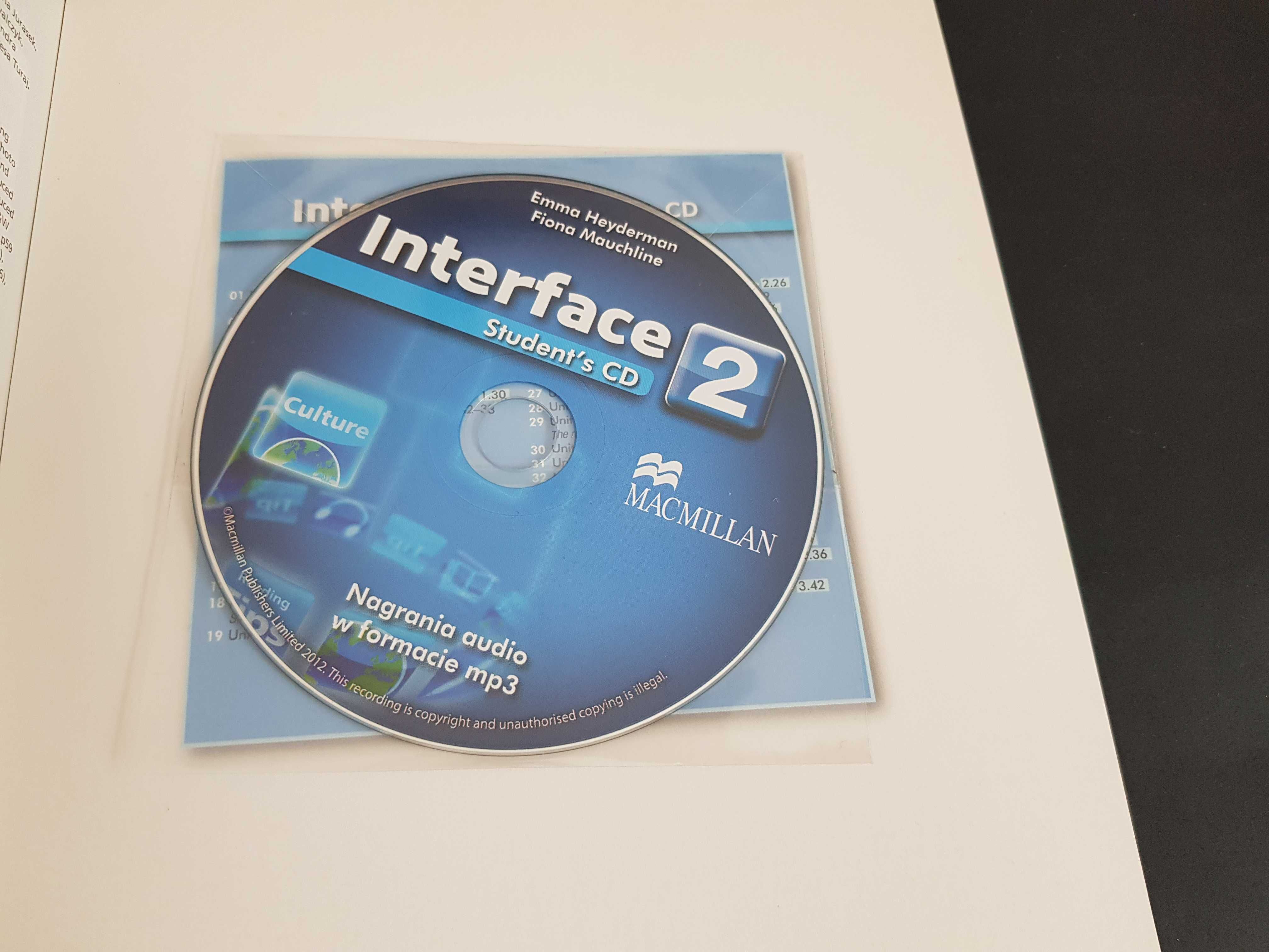 Podręcznik nauka język angielski Interface 2 gimnazjum CD