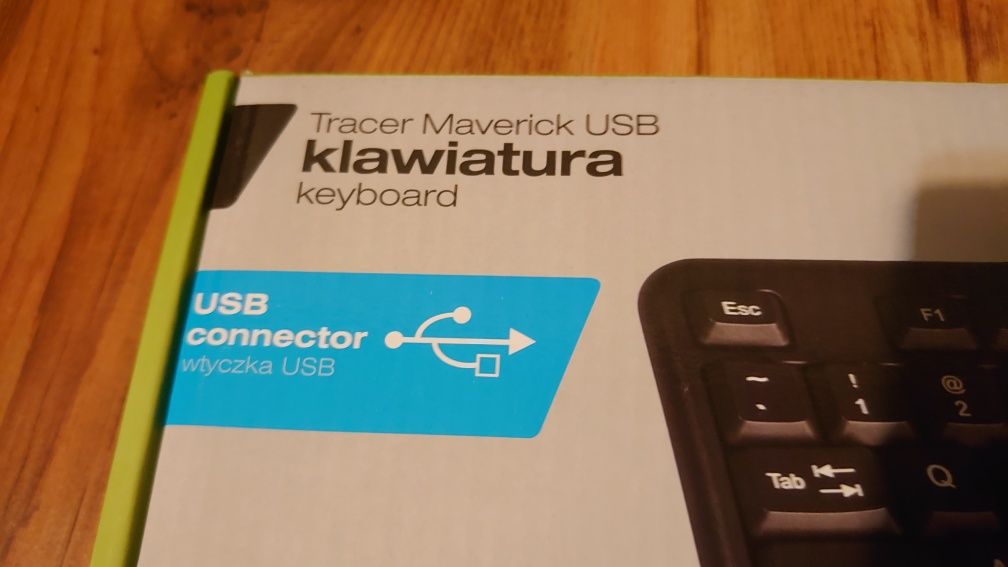 Klawiatura Tracer Maverick Black USB 1.5 Nowa PC