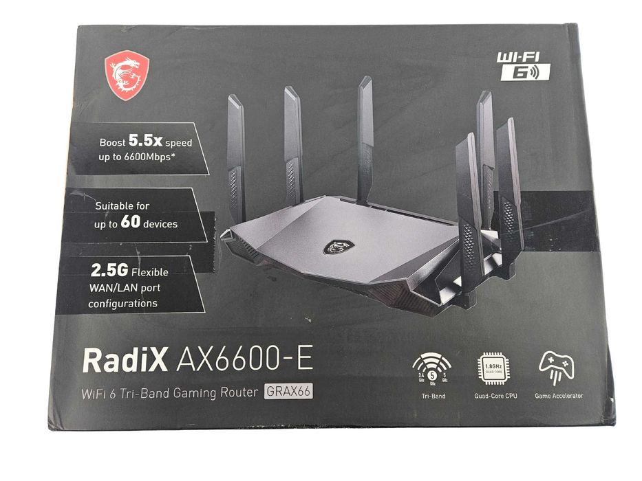 Ігровий роутер MSI Radix AX6600-E Wi-Fi6