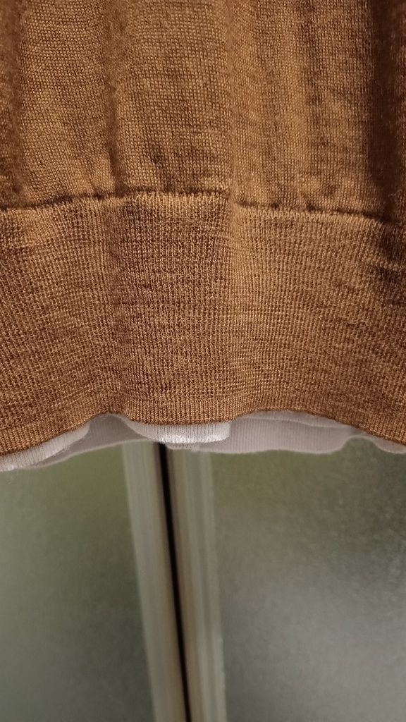 Paolo Pecora Milano  Włoski męski sweter z wełny, 100% Merino, Roz S/M