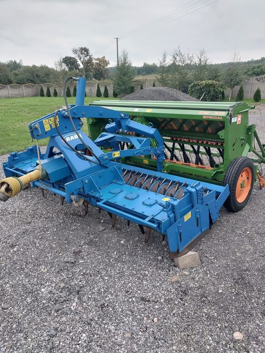 Agregat uprawowo-siewny 3m brona Rabe Werk siewnik Amazone D-9 Specjal