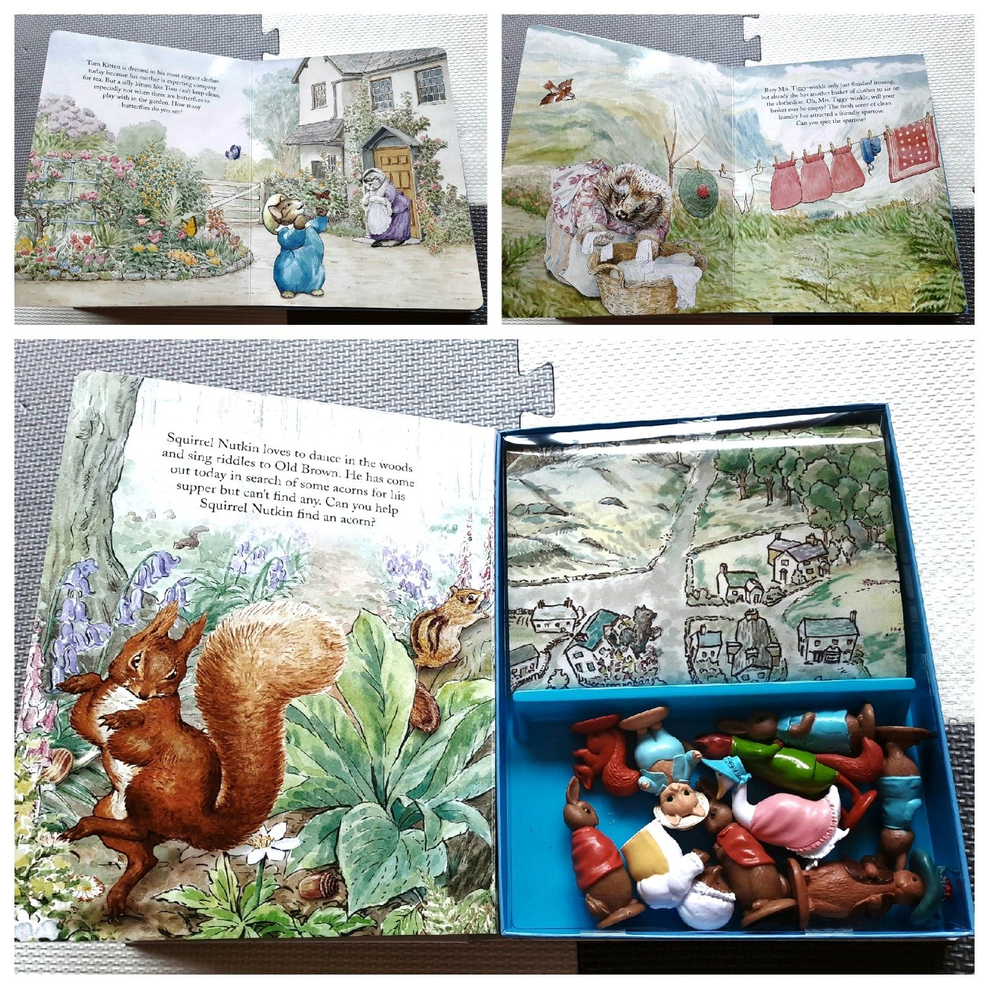 The World Of Peter Rabbit Beatrix Potter My Busy Books z figurkami