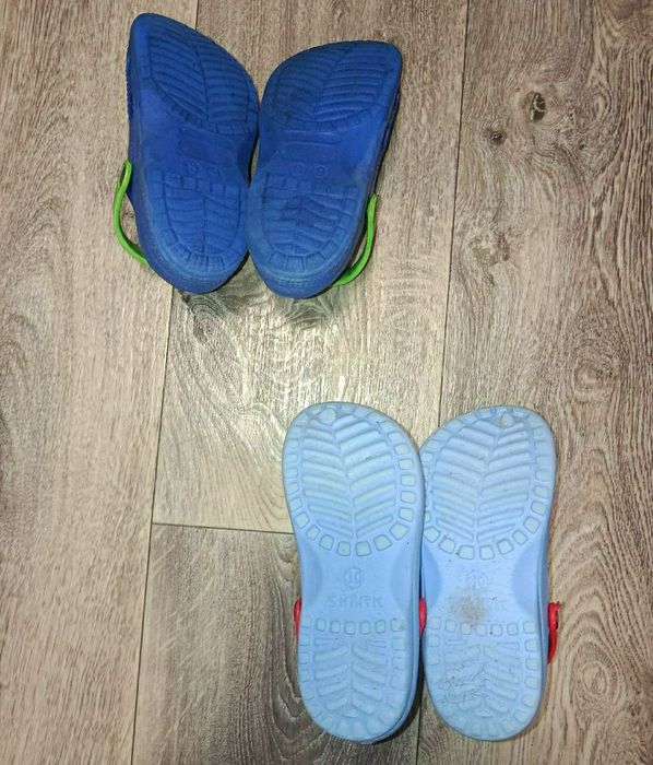 Дитячі Крокси Сабо  Shark 19 см. Та сині 17 см.