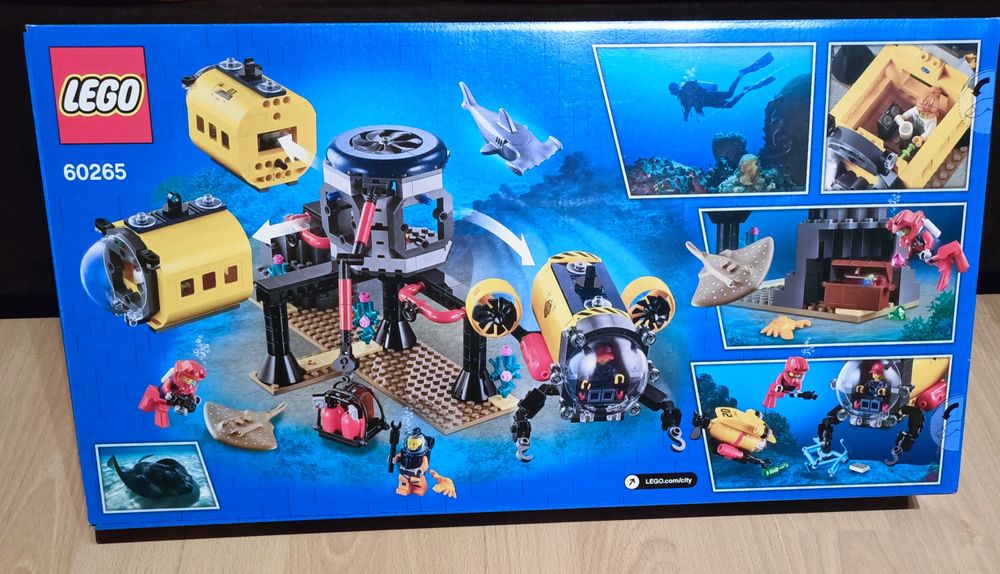 Lego City 60265 Baza badaczy oceanu łódź podwodna