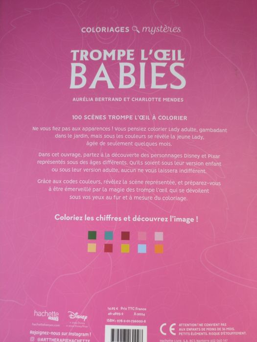 Trompe D' Oeil Babies Coloriages Mystères Disney
