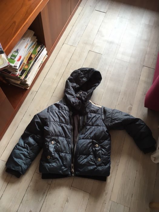 Casaco chuva e frio 4-5 anos como novo menino e menina