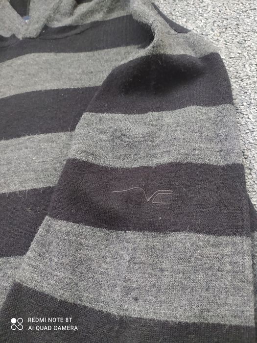 Sweter z kapturem męski French Connection rozm. L paski hoodie