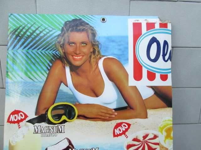 Raro Cartaz Gelados Olá Anos 90
