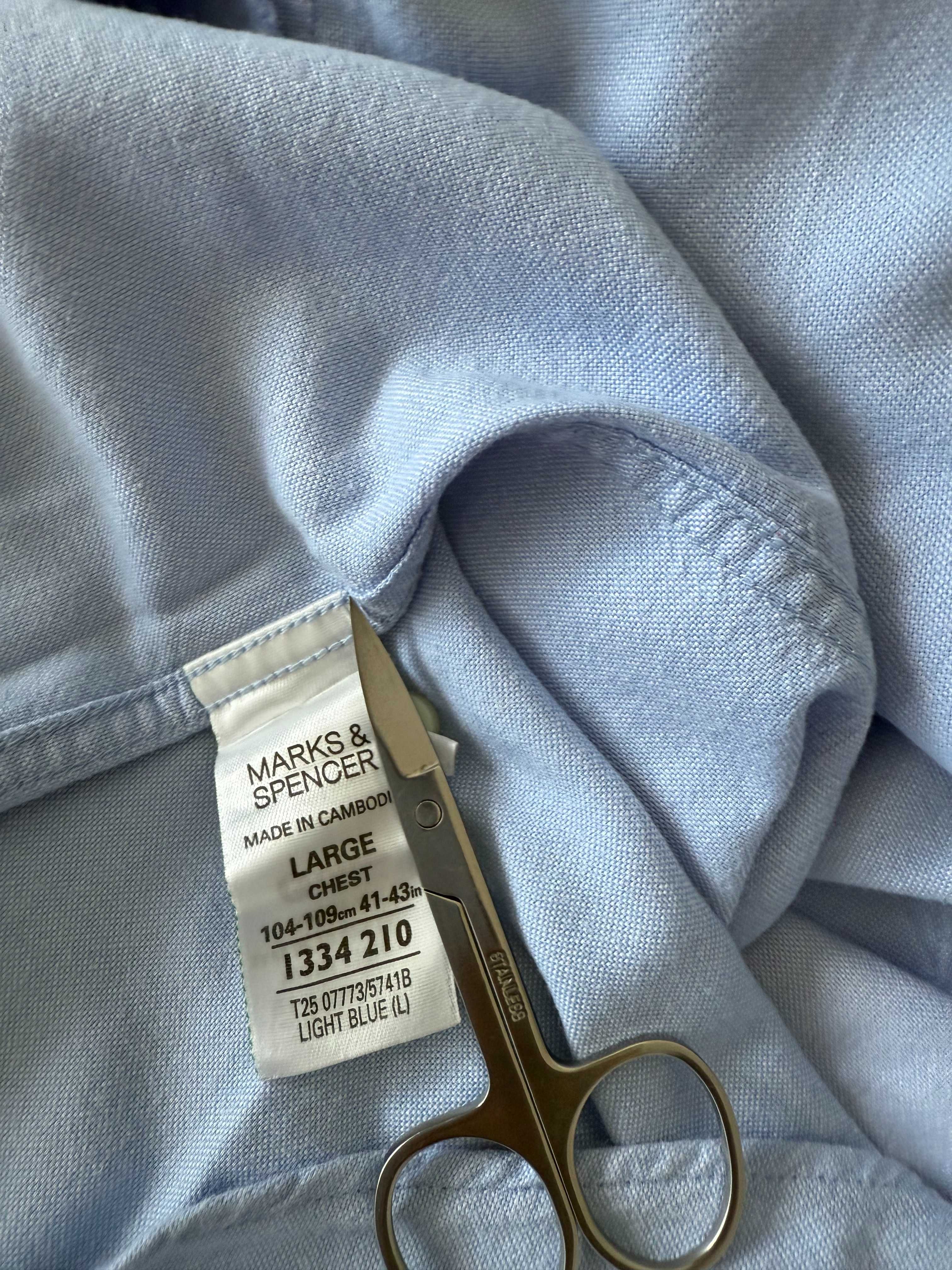 męska koszula z krótkim rękawem  kołnierz 42