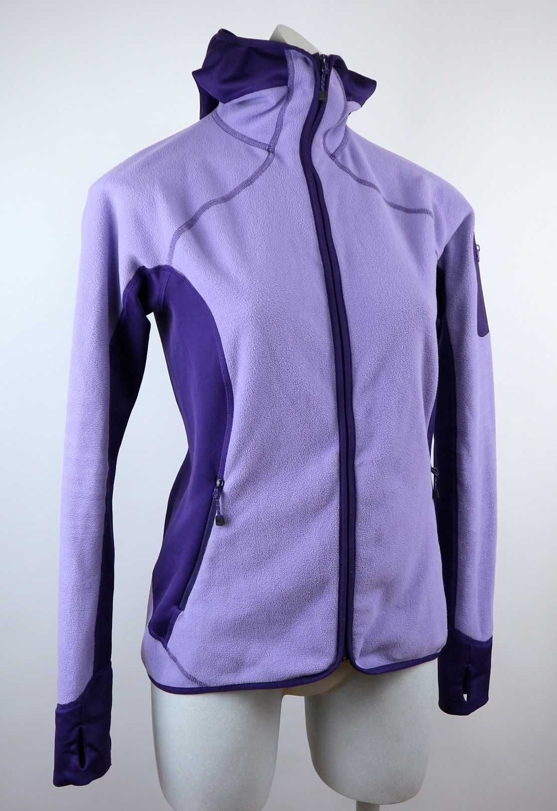 Berghaus outdoorowa hybrydowa kurtka z kapturem z polaru XL