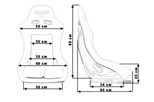 Fotele kubełkowe GTR Bride Low Max