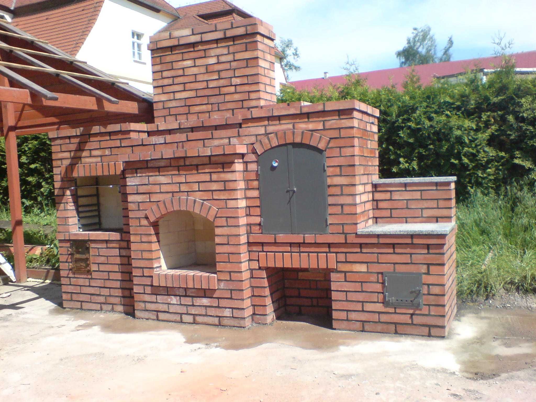 Grill ogrodowy – Wędzarnia, Grill, Piec do chleba i pizzy!
