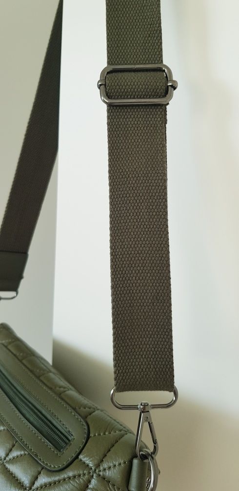 Torebka/nerka Paolo Bags, khaki, ekoskóra