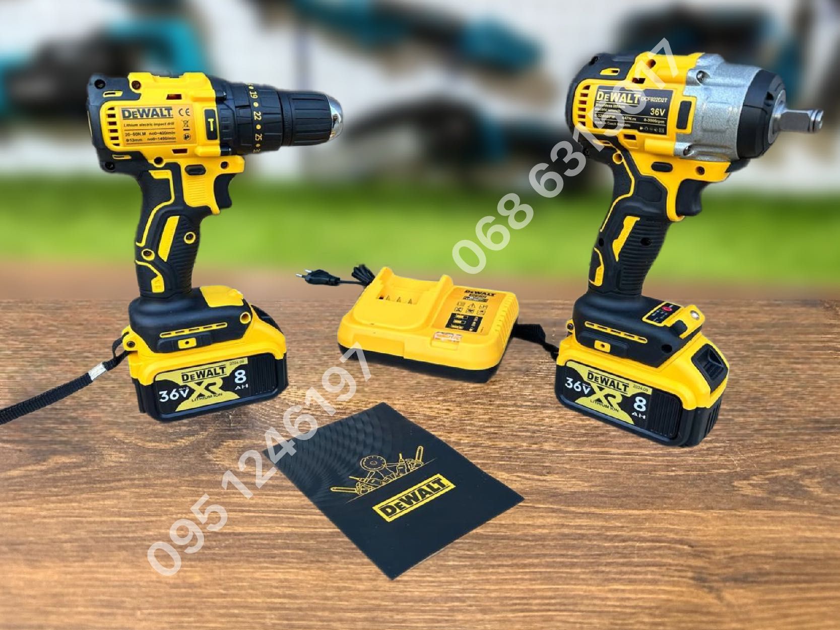 Набор 4/1 DeWALT Болгарка + Гайковерт + Перфоратор + Шуруповерт 36V8Ah
