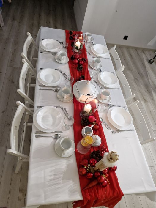 Stoły krzesła zastawa stołowa wynajem na święta sylwester