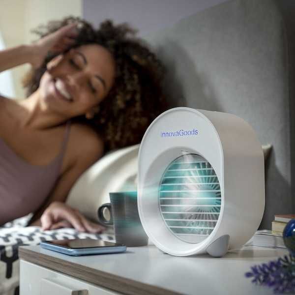 Mini Climatizador Humidificador por Ultrassons com LED