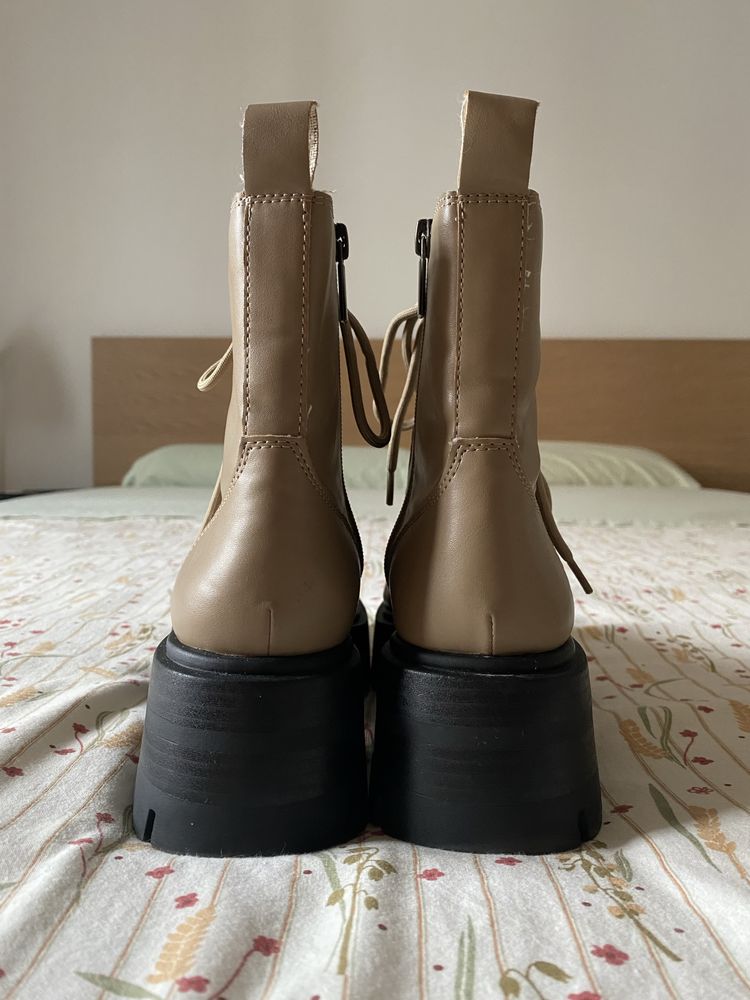 Botas Militar Bege/Castanho