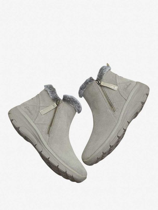 Кожаные женские ботинки Skechers Snowboots Easy Going Оригинал