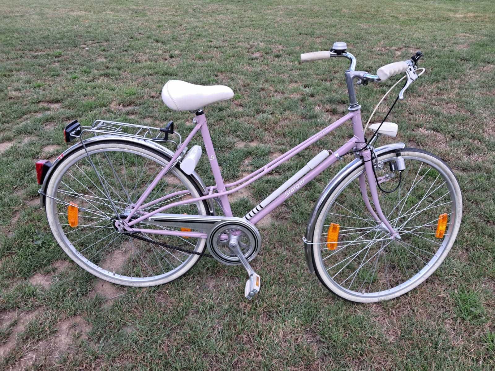 Rower miejski Staiger 28 różowy klasyk
