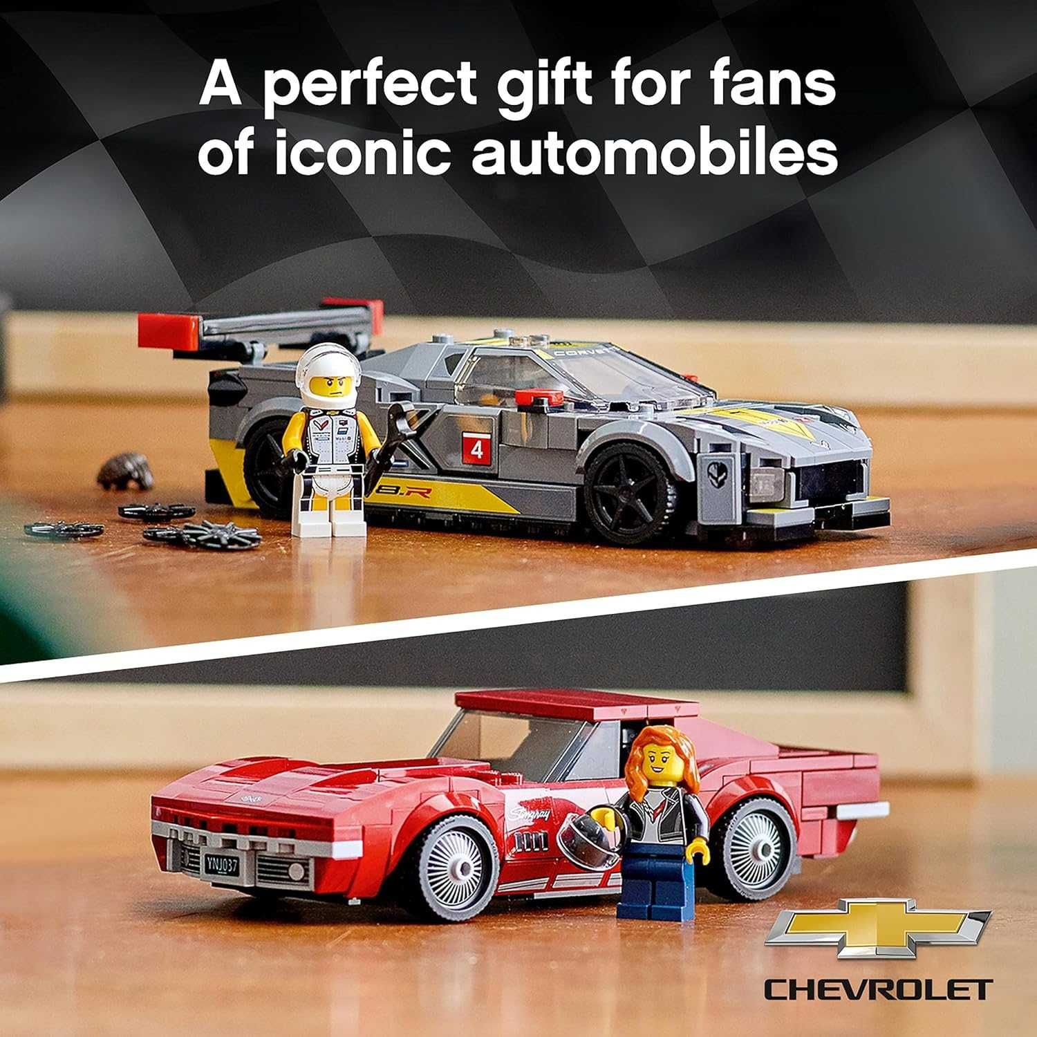 LEGO 76903 – Speed Champions: Samochody wyścigowe Chevrolet Corvette!