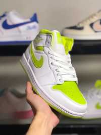 Air Jordan 1 Mid SE "white lime"