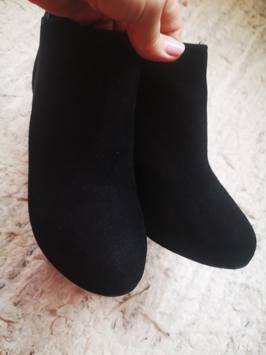 Lavorazione artigiana Italy botki z ukrytą platformą 36