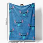 Manta do Stitch e da Angel por encomenda