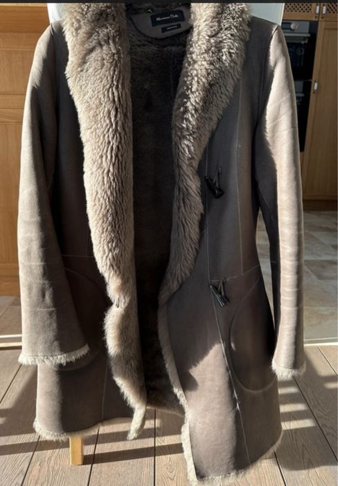 Przepiękny kożuch Massimo Dutti XS/S