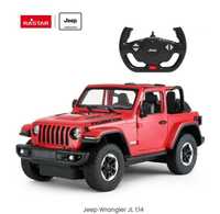 Samochód z ładowarką Jeep Wrangler JL 1:14