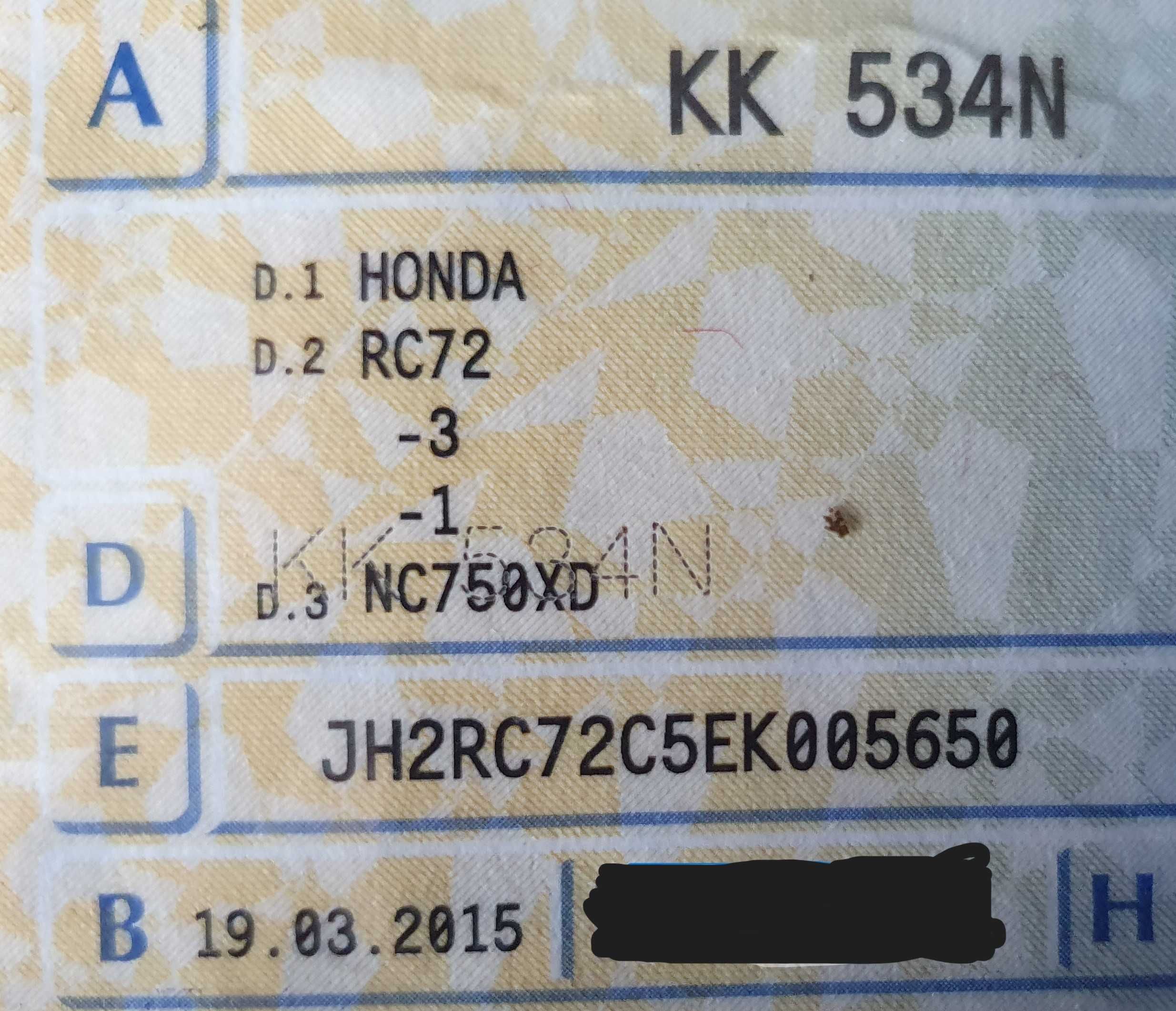 Sprzedam HONDA NC 750 X DCT