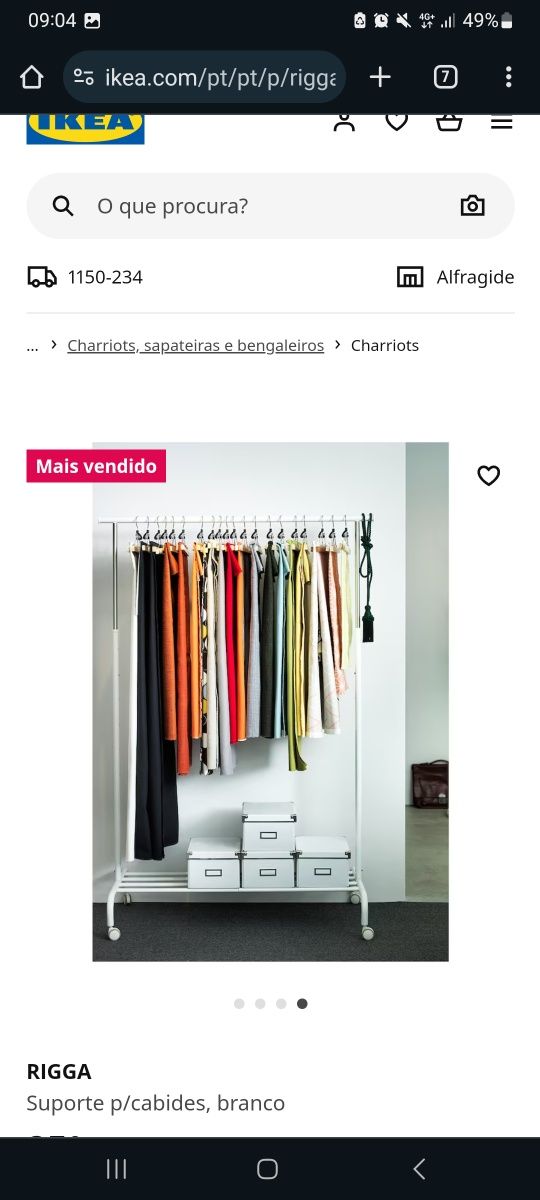 Suporte para roupa